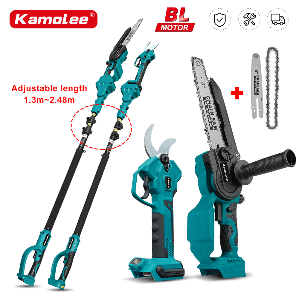 Gardening Tools Scissors - Kamolee 50 มม.ไร้สายไร้สายไฟฟ้ากรรไกร Pruner กรรไกรตัดแต่งกิ่งที่มีประสิทธิภาพผลไม้บอนไซตัดแต่งกิ่งสาขาเครื่องตัด
