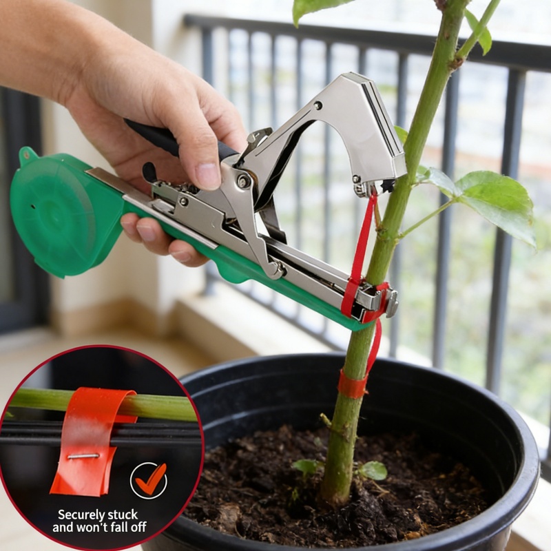 Gardening Tools Kit For Home Garden - เครื่องมัดกิ่งไม้ในสวน เครื่องมัดผักด้วยเทป อุปกรณ์มัดกิ่งสำหรับต้นกล้าและไม้เลื้อยในสวน