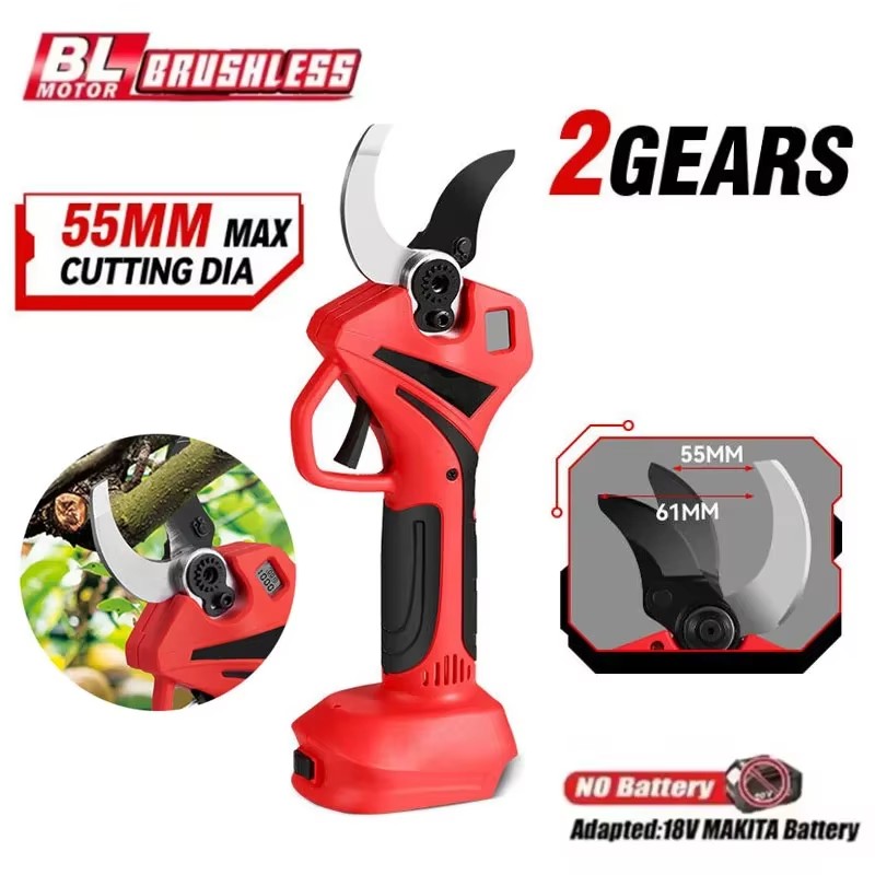 Gardening Tools Scissors - สำหรับแบตเตอรี่ Makita 18V กรรไกรไฟฟ้าไร้สายแบบไร้แปรงถ่าน 55 มม.