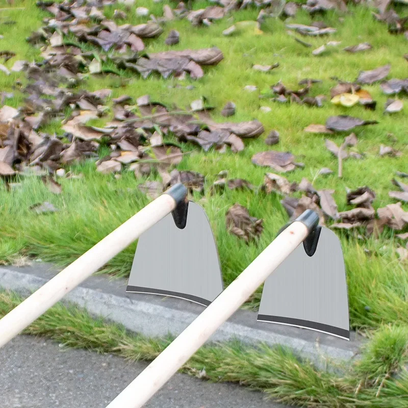 Gardening Tools Hoe - จอบสวนเหล็กแมงกานีส - เครื่องมือกำจัดวัชพืชแบบมืออาชีพ สำหรับปลูกผัก