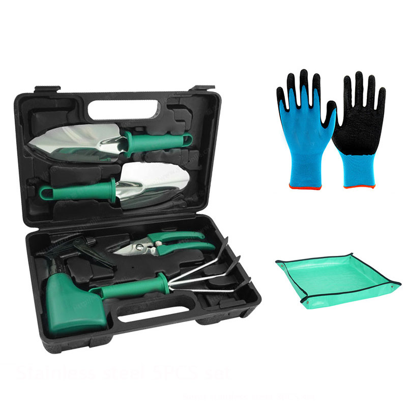 Gardening Tools Kit - ชุดเครื่องมือทำสวน สแตนเลสสตีล ทนทาน พร้อมกระเป๋าใส่ สำหรับใช้ในร่มและกลางแจ้ง