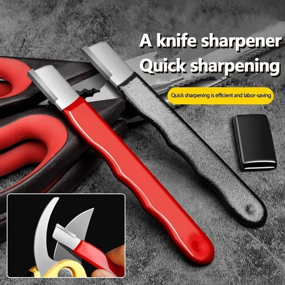 Gardening Tools Scissors - เครื่องลับมีดโลหะแบบมืออาชีพ เครื่องลับกรรไกรแบบมือถือ หินลับสำหรับใบมีดทุกชนิด มีดครัว กรรไกร และกรรไกรตัดกิ่ง