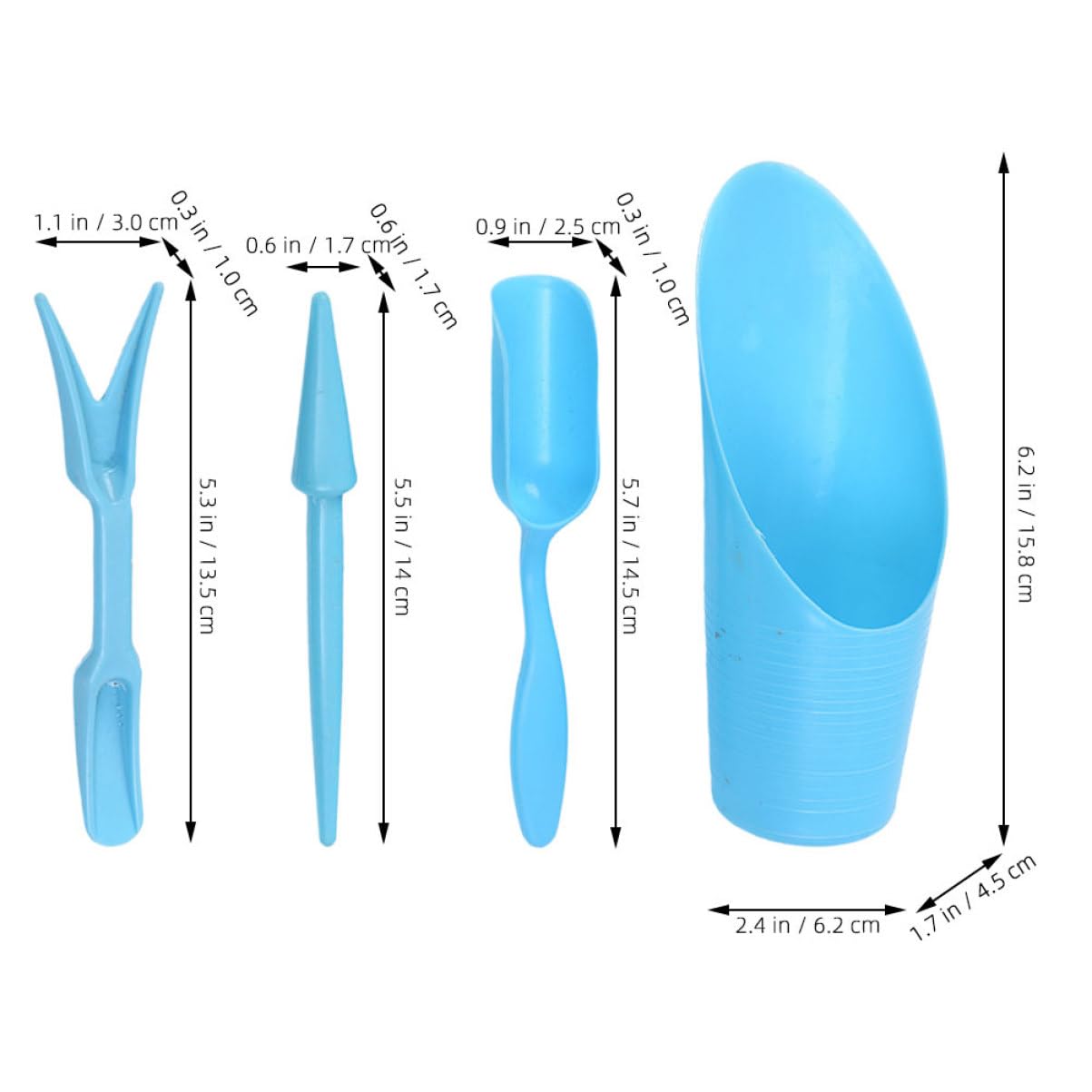4 ชิ้น/เซ็ต,พลาสติกทนทานถังพลั - Gardening Tools Hoe บทวิจารณ์และราคา