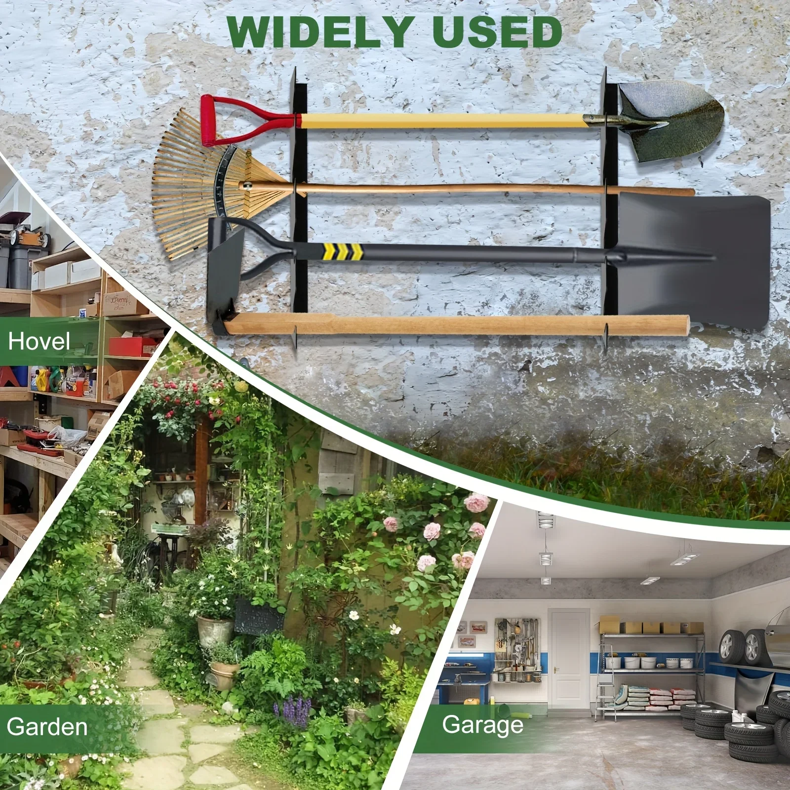 ที่แขวนอุปกรณ์ทำสวนโลหะแบบหนาพ - Gardening Tools Hoe บทวิจารณ์และราคา