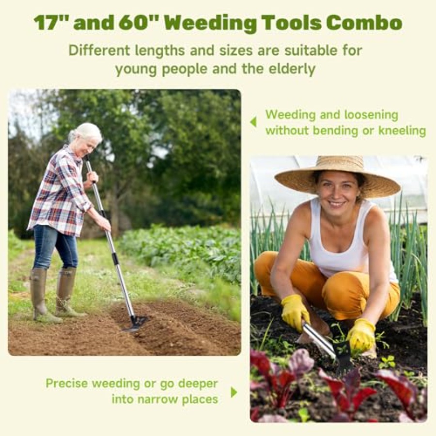 เครื่องมือถอนวัชพืชขนาด 60 นิ้ - Gardening Tools Hoe บทวิจารณ์และราคา