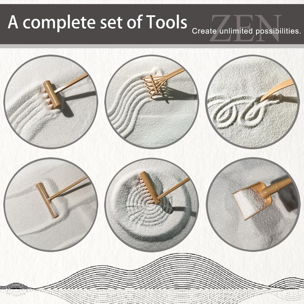 ชุดสวนเซน SRAYW สำหรับตกแต่งโต - Zen Gardening Tools บทวิจารณ์และราคา