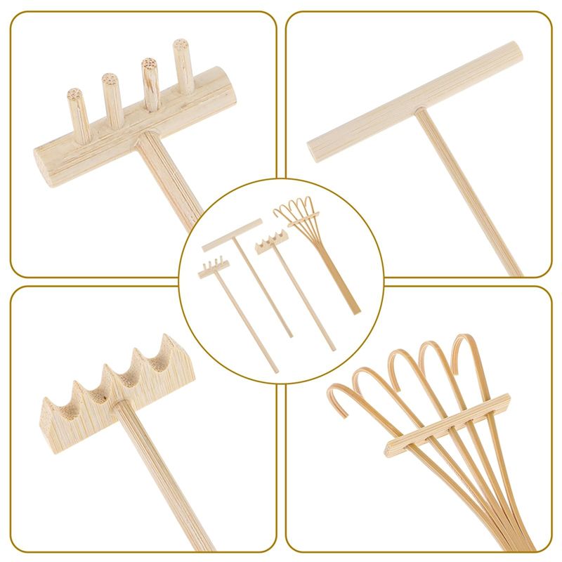 ชุดเครื่องมือคราดสวน AEE4-Zen  - Zen Gardening Tools บทวิจารณ์และราคา