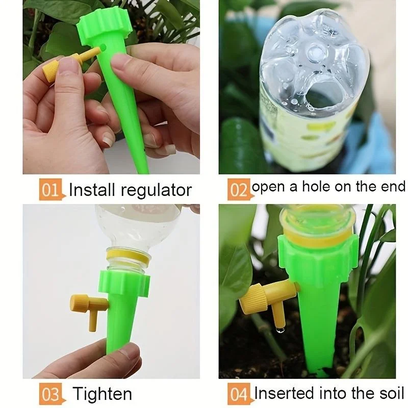 ระบบรดน้ำต้นไม้อัตโนมัติแบบหยด - Gardening Tools Kit For Home Garden บทวิจารณ์และราคา