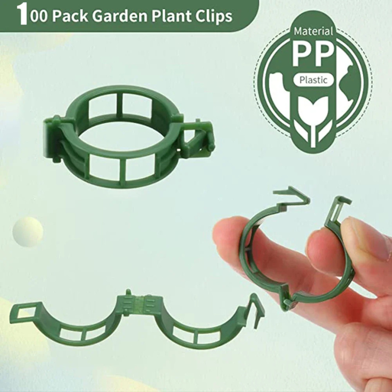 100 PCS/พืชสนับสนุนคลิปผูกพลาส - Gardening Tools Hoe บทวิจารณ์และราคา