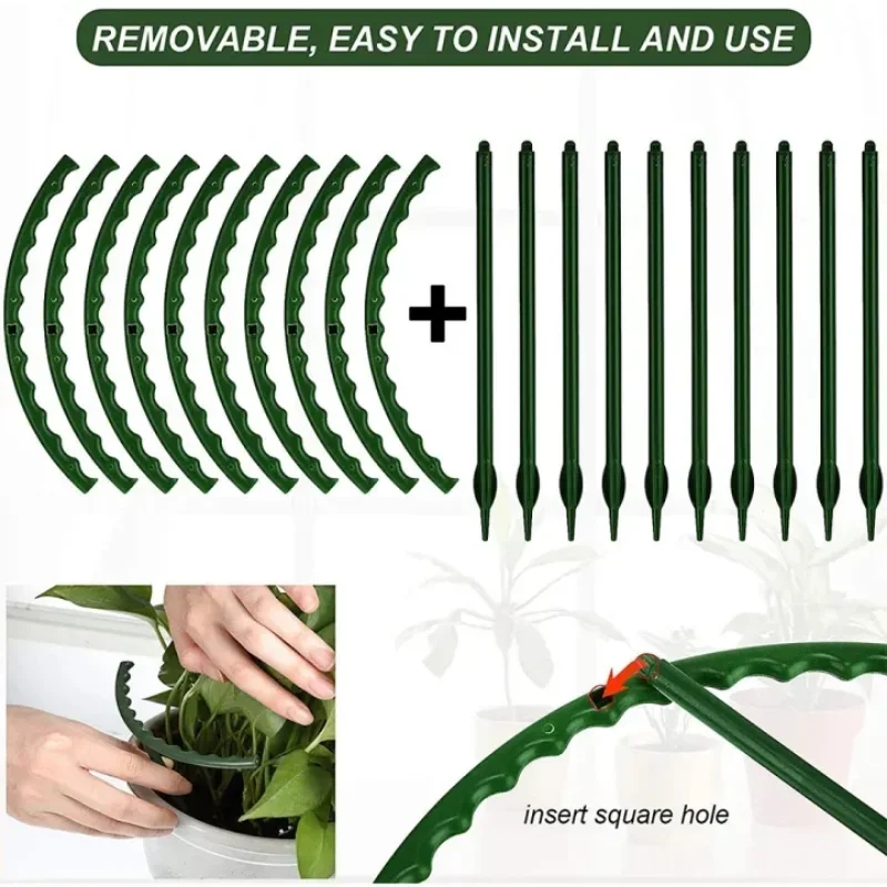 เสาค้ำต้นไม้พลาสติก สำหรับดอกไ - Gardening Tools Hoe บทวิจารณ์และราคา
