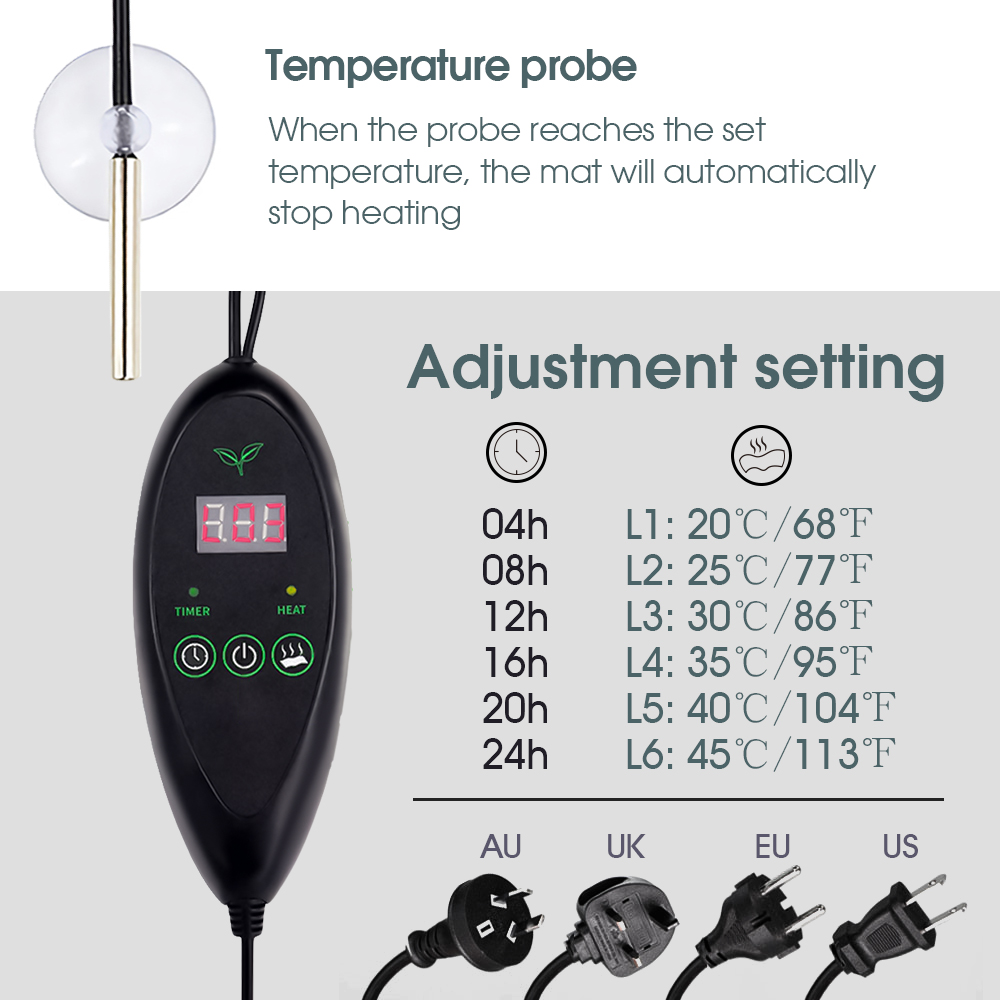 แผ่นทำความร้อนสำหรับกล่องเพาะก - Gardening Tools Kit บทวิจารณ์และราคา