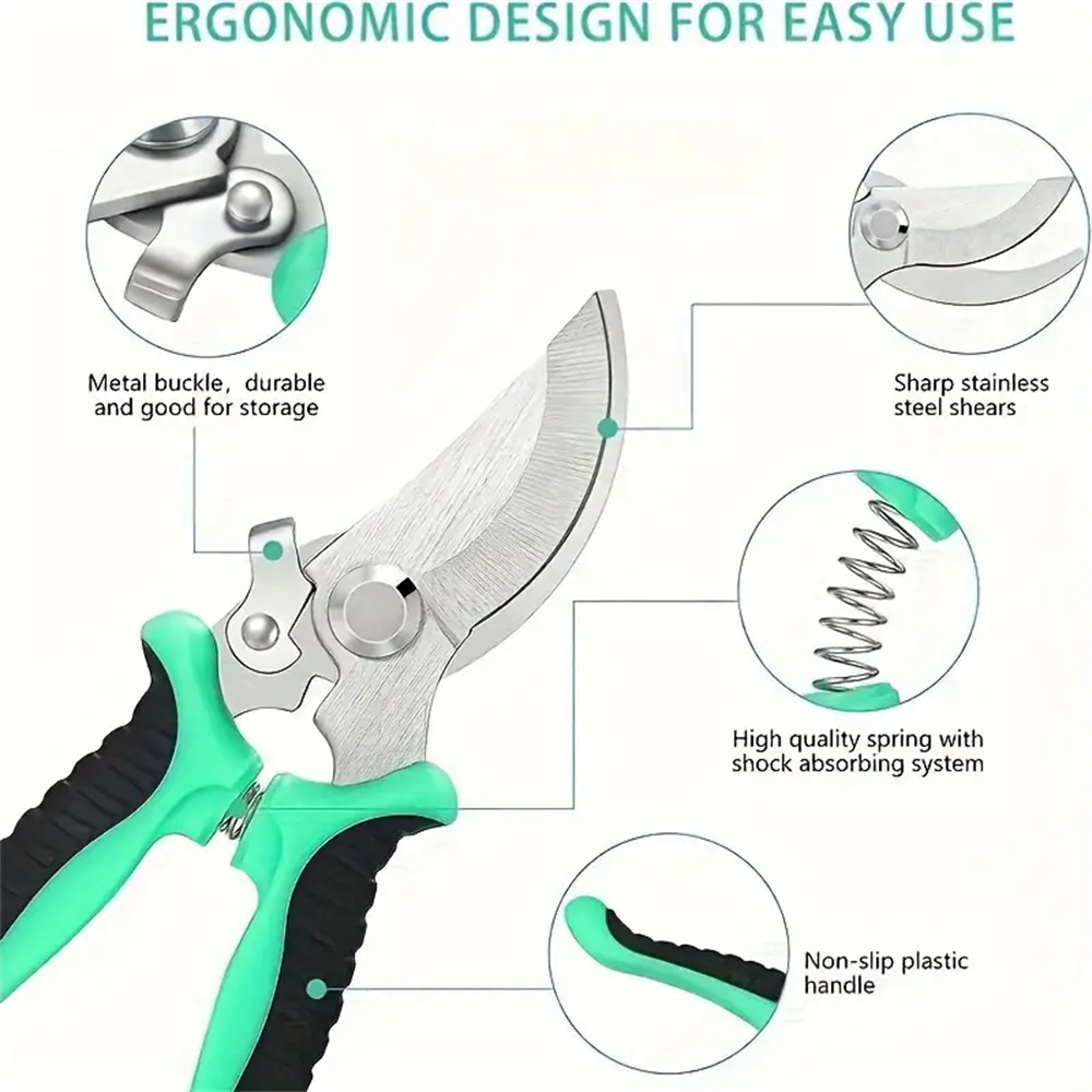 กรรไกรตัดกิ่งสแตนเลสแบบไฮโดรโป - Gardening Tools Scissors บทวิจารณ์และราคา